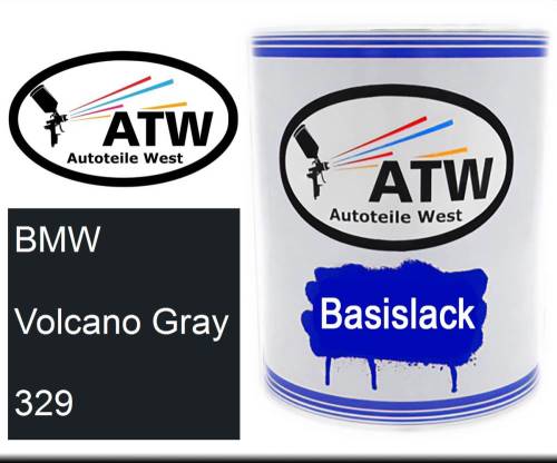 BMW, Volcano Gray, 329: 1L Lackdose, von ATW Autoteile West.